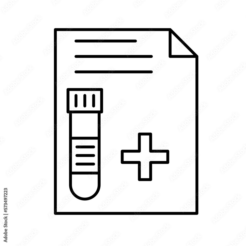 Blood testing report Vector Icon
Blood testing report Vector Icon
