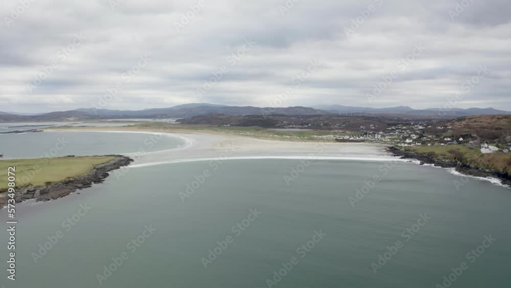 Aerial view of the coast by Portnoo in County Donegal, Ireland. Aerial view of the coast by Portnoo in County Donegal, Ireland.