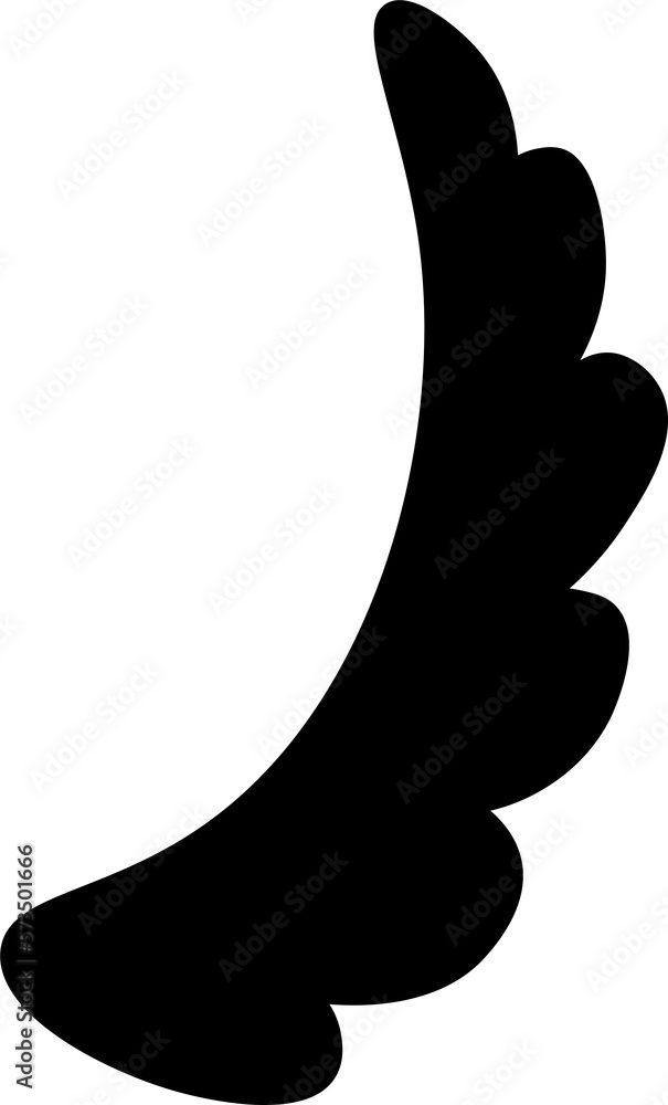 wing design illustration isolated on transparent background wing design illustration isolated on transparent background
