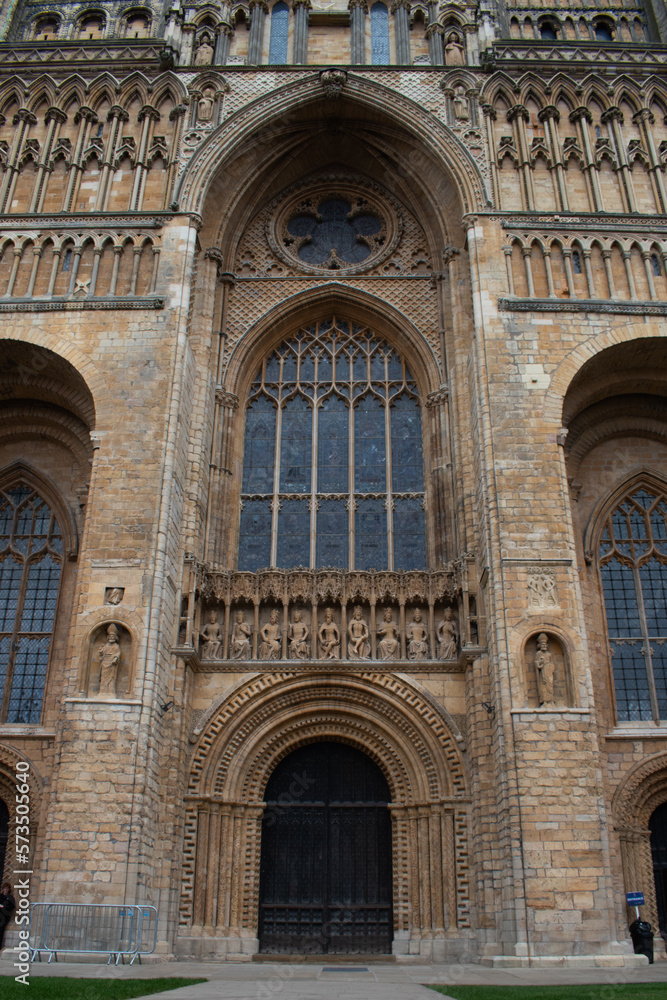 exterior of lincoln cathedral church landmark historical
