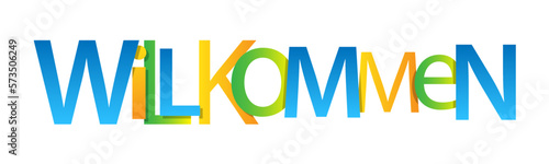 WILLKOMMEN typ vektor