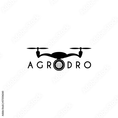 AgroDro. Black image of agricultural drone.