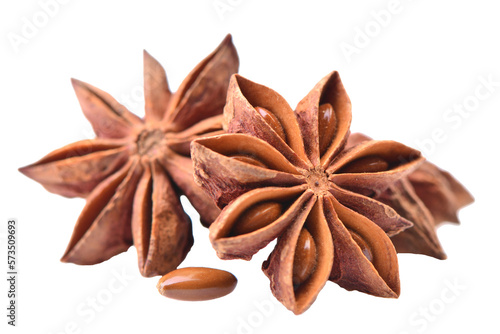 Obraz na płótnie Star anise isolated on white background w salonie