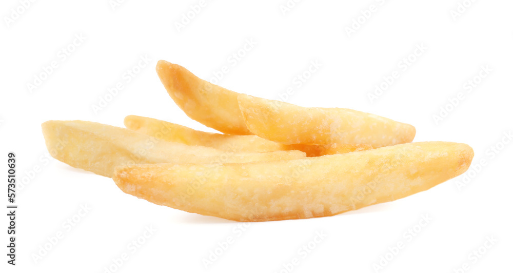 Delicious fresh french fries on white background Delicious fresh french fries on white background
