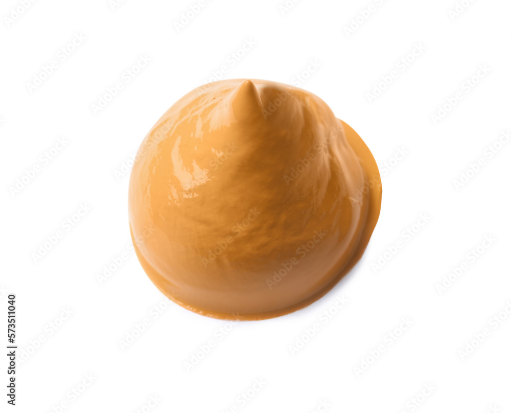 Sample of orange paint on white background Sample of orange paint on white background