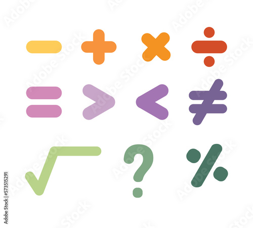 Mathematical Symbols PNG, set of numbers and symbols