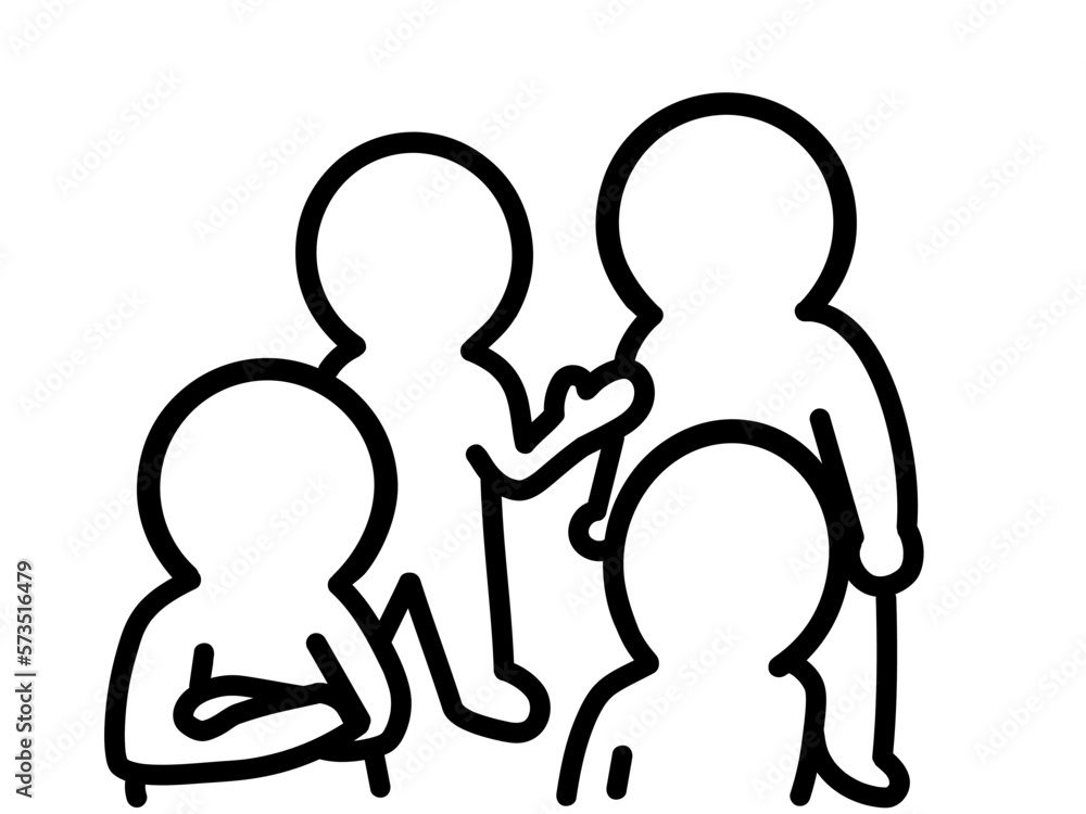 Fototapeta premium 話し合う人々