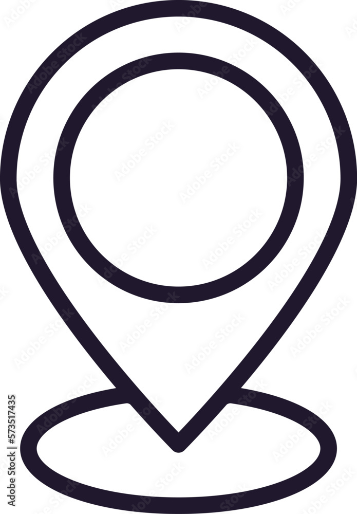 Map pin vector line icon. Premium quality logo for web sites, design, online shops, companies, books, advertisements. Black outline pictogram isolated on white background Map pin vector line icon. Premium quality logo for web sites, design, online shops, companies, books, advertisements. Black outline pictogram isolated on white background