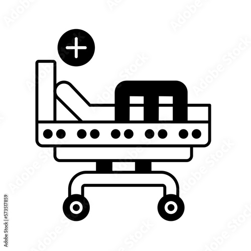 icu stretcher Vector Icon
