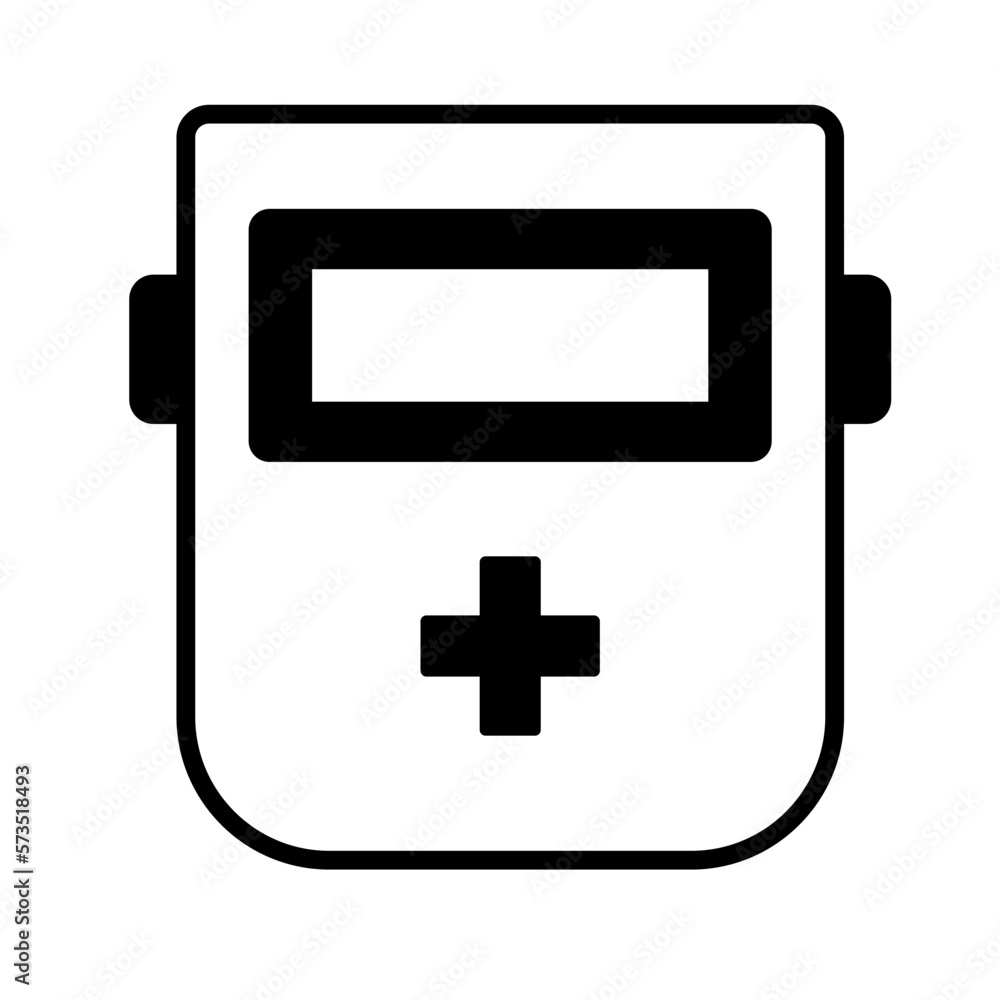 Obraz premium Firefighter helmet Vector Icon which can easily modify