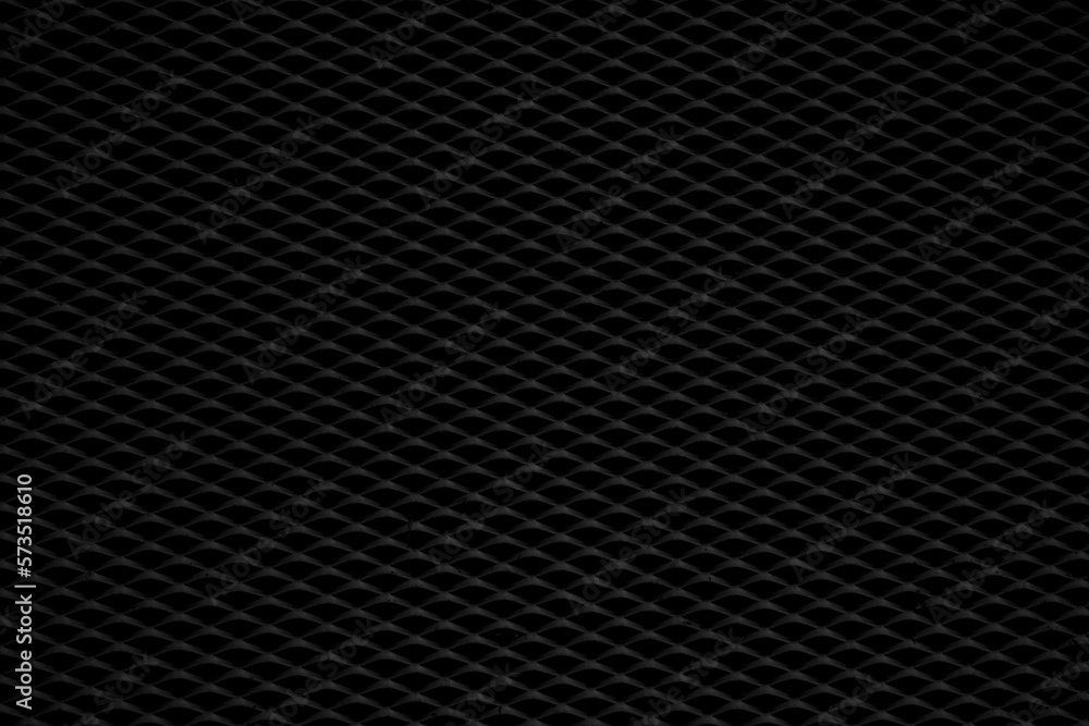 Grating type industrial flooring. metal background, iron grid. black