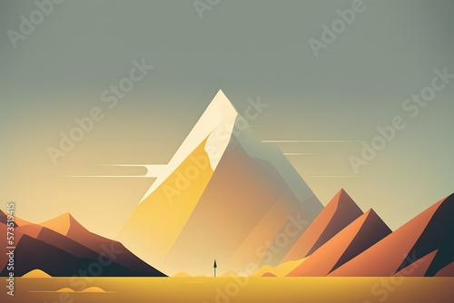 Minimalistic landscape background