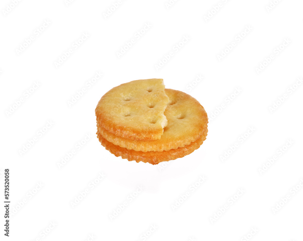 crackers isolated on white background crackers isolated on white background