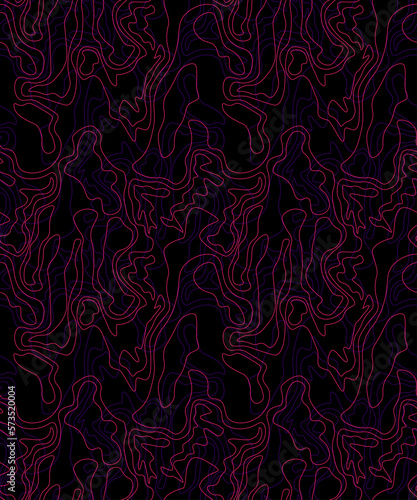 Seamless abstract artwork with line wave patterns