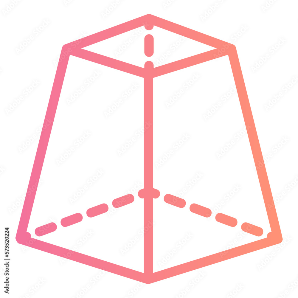 trapezoid gradient icon