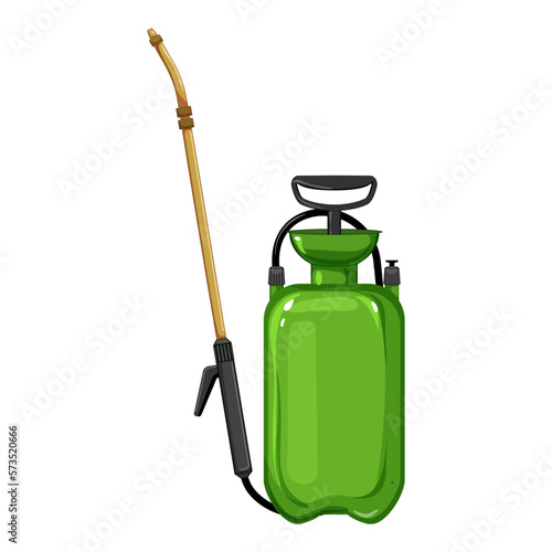 insecticide garden sprayer cartoon vector illustration