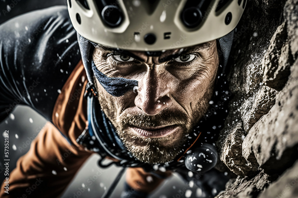 Professional extreme climber. Generative ai. Professional extreme climber. Generative ai.