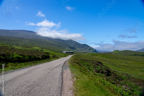 NC500 route in the mountains Scotland