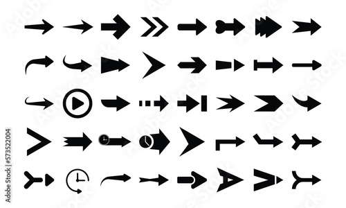 arrow key set vector  left arrow  right arrow  navigaiton  next button vector illustration