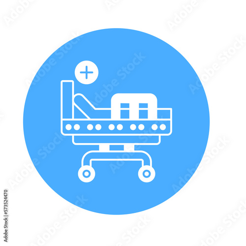icu stretcher Vector Icon

