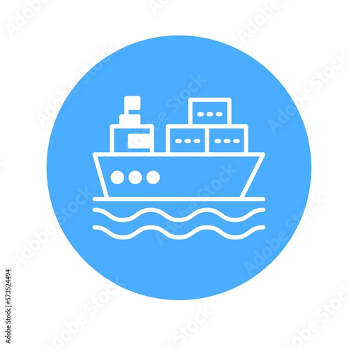 Cruise ship Vector Icon