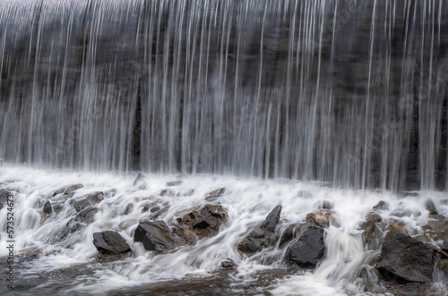 waterfall on the rocks
