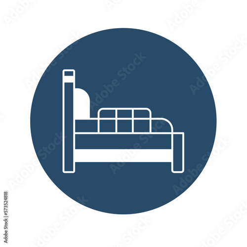 Ambulance cot Vector Icon

