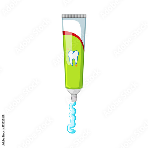 dental toothpaste cartoon vector illustration