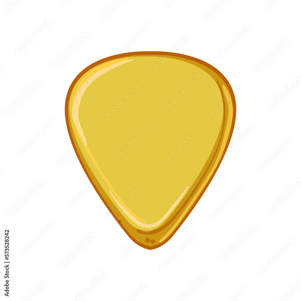 acoustic guitar pick cartoon vector illustration