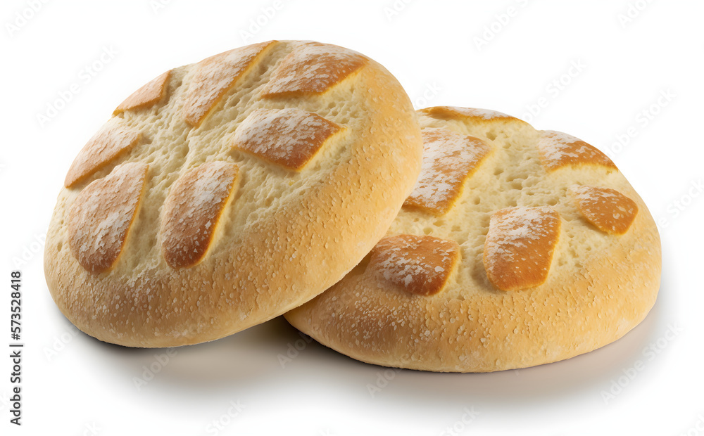 Coppia Ferrarese bread in white Generated By AI