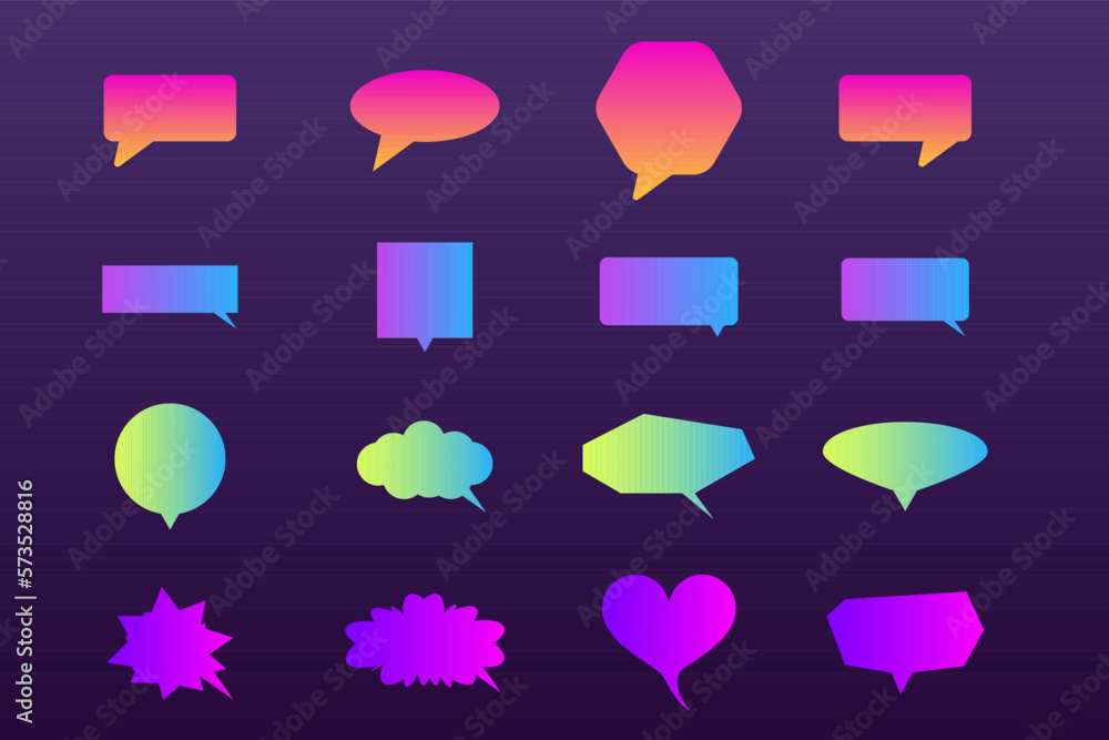Word Dialog Chat Speech Text Feedback Message Comment Quote Bubble Infographic Info Icon Symbol Element Bright Colorful Design Word Dialog Chat Speech Text Feedback Message Comment Quote Bubble Infographic Info Icon Symbol Element Bright Colorful Design
