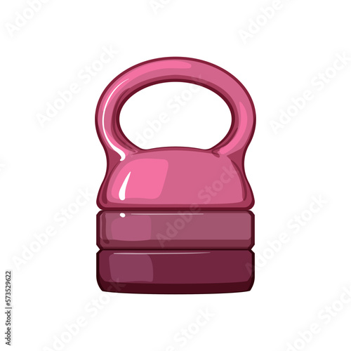 exercise fitness kettlebell cartoon vector illustration