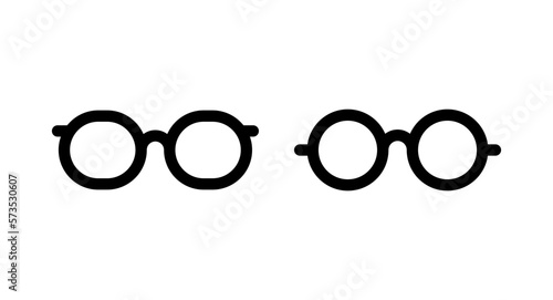 Glasses icon vector illustration. Glasses sign and symbol