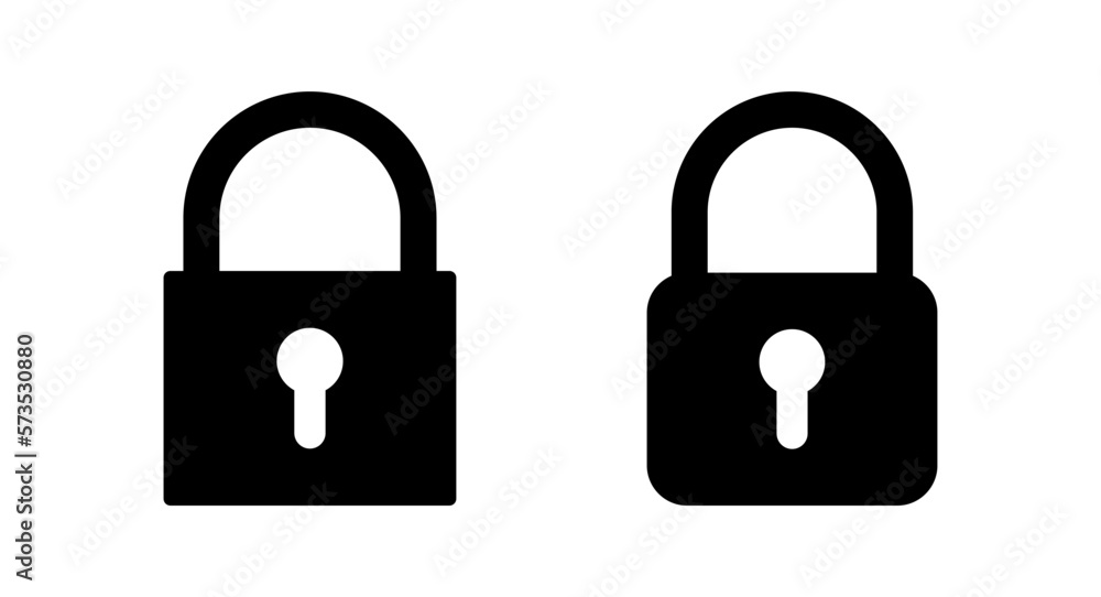 Lock icon vector illustration. Padlock sign and symbol. Encryption icon. Security symbol Lock icon vector illustration. Padlock sign and symbol. Encryption icon. Security symbol