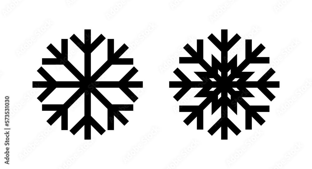 Snow icon vector illustration. snowflake sign and symbol