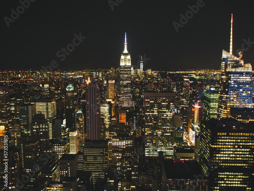 ニューヨーク トップオブザロックの夜景