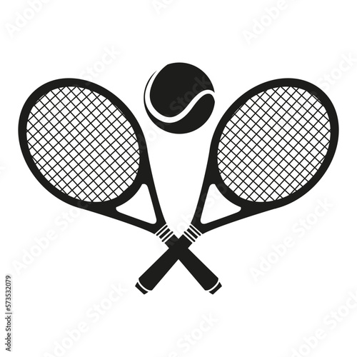 Tennis icon vector. Tennis racquet illustration sign. Sport symbol or logo.
