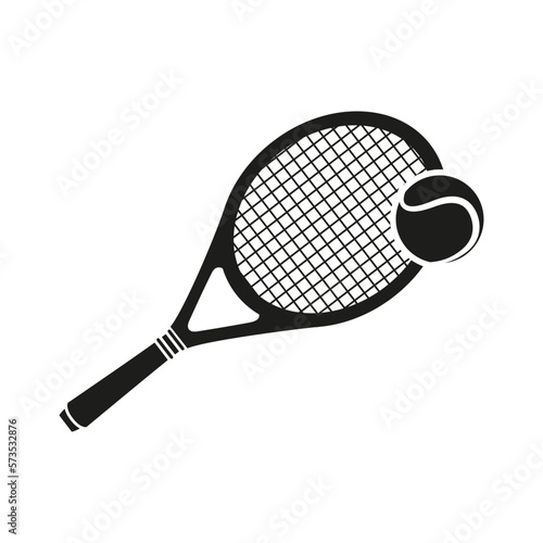 Tennis icon vector. Tennis racquet illustration sign. Sport symbol or logo.