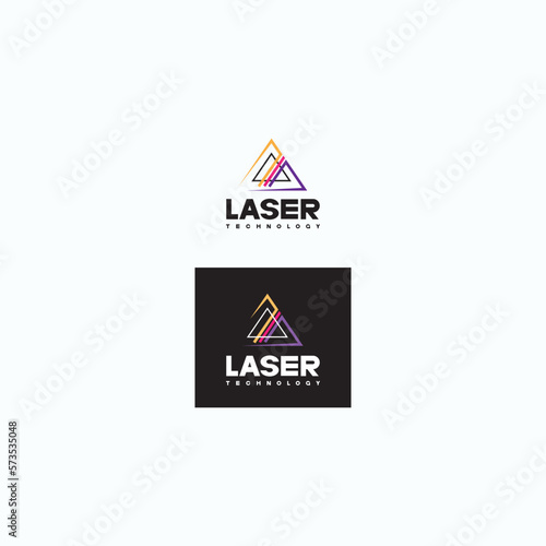 
An illustration consisting of a schematic image of a prism through which light passes. Optics and laser technology