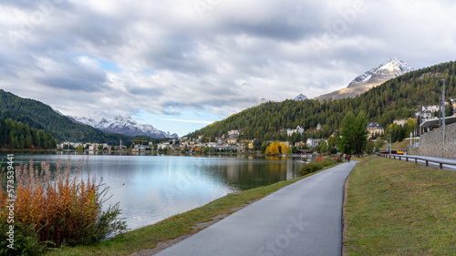 Wallpaper Mural The morning at St. Moritz, Switzerland Torontodigital.ca