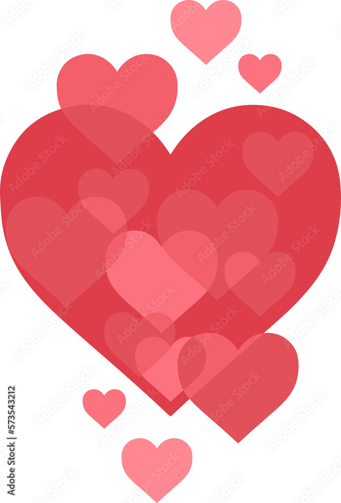 Heart png graphic clipart design