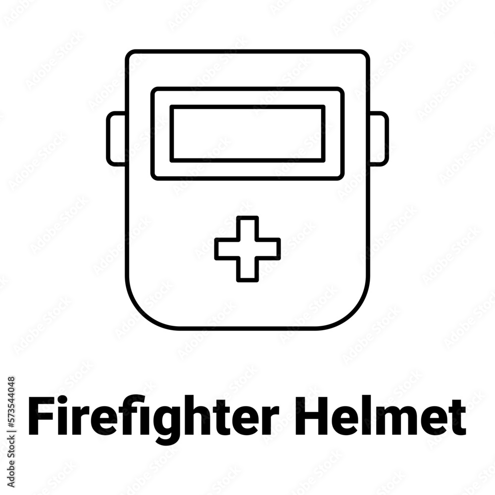 Firefighter helmet Vector Icon
Firefighter helmet Vector Icon
