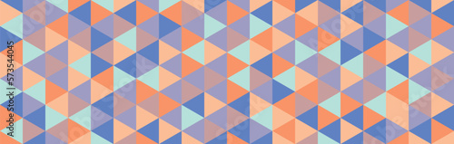 Abstract geometric seamles pattern with triangles. Vector background