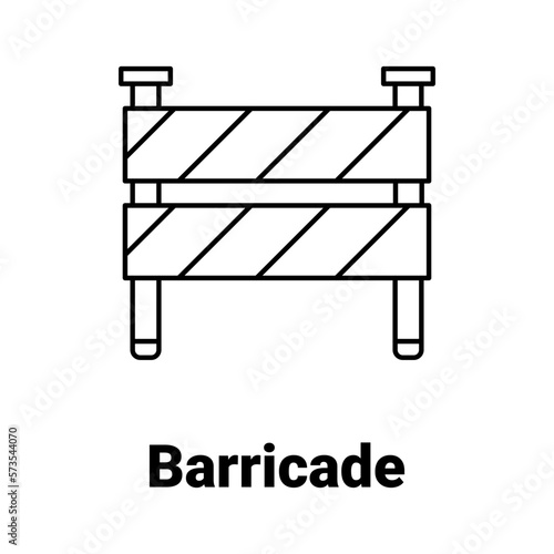Barricade Vector Icon

