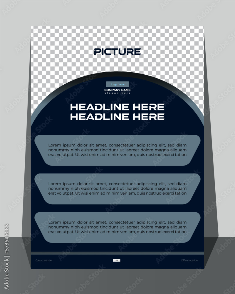 Naklejka premium Creative business flyer design template