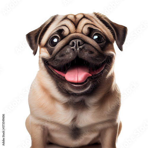 pug dog isolated on white © Stock Photo For You