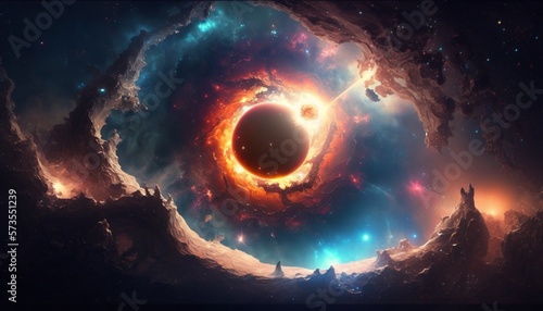 cosmos wallpaper created with generative ai technology