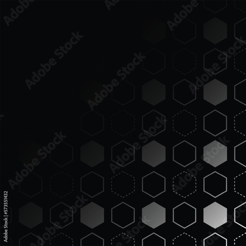 Technology Hexagon Geometric Pattern Abstract Background. Vector Illustration