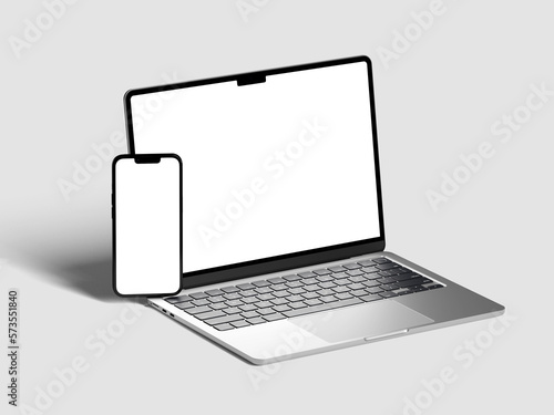 Obraz na płótnie Isolated Devices Mockup. w salonie
