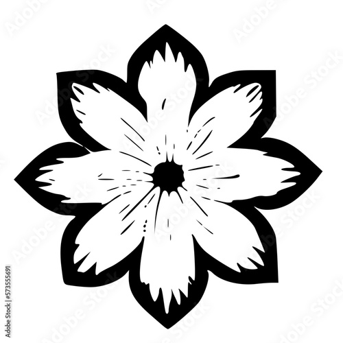 vector illustration of flower icon